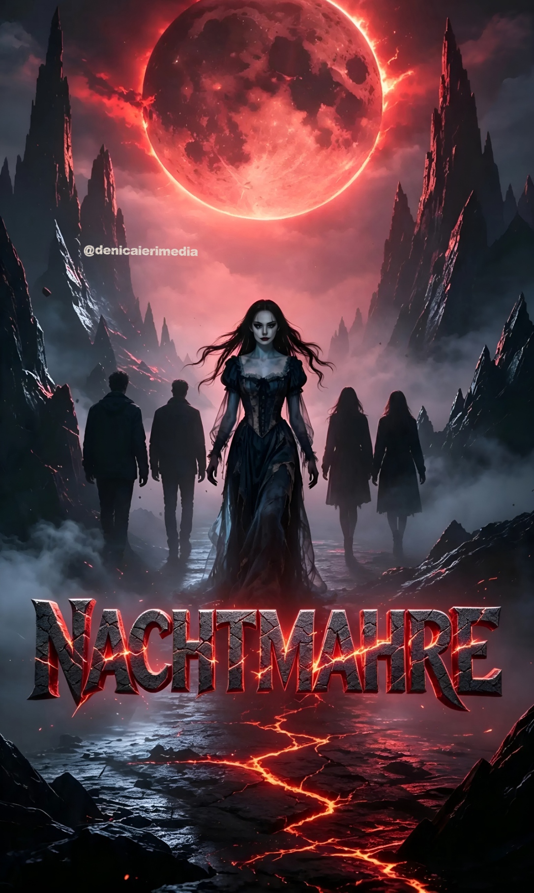 Nachtmahre eBook - High Fantasy / Thriller novel, Yara aus der Vulkanasche und magischer blauer Kristall